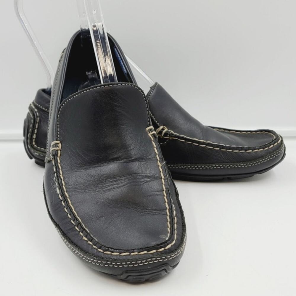 Rockport Washable Footwear Leather Slip-on Shoe, Black, Size 10M EUC